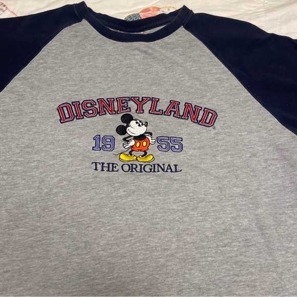 Disneyland Mickey Mouse graphic baseball 3/4 sleeve size L - Picture 2 of 10